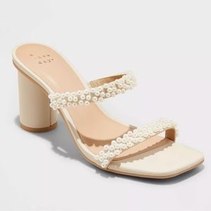 A New Day Pearl Heel Sandals